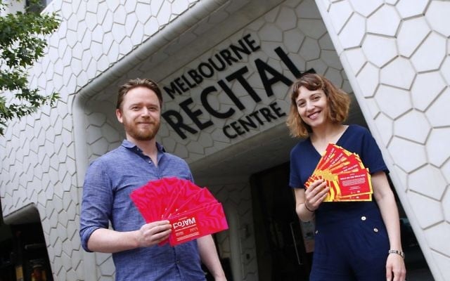 Jesse Lubitz (left) and Lior Albeck-Ripka at the Melbourne Recital Centre where they will hold next year’s music festival. Photo: Peter Haskin Jesse Lubitz (left) and Lior Albeck-Ripka at the Melbourne Recital Centre where they will hold next year’s music festival. Photo: Peter Haskin