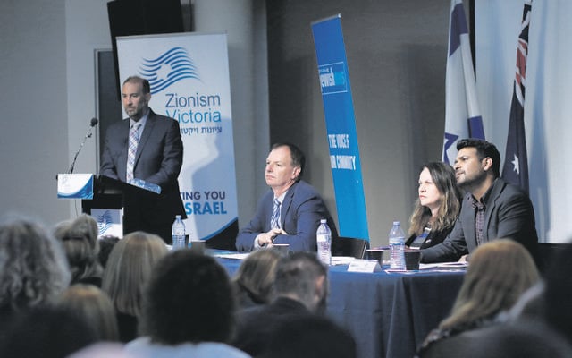 From left: Zeddy Lawrence, David Southwick, Sorina Grasso and Dinesh Mathew. Photo: Peter Haskin
