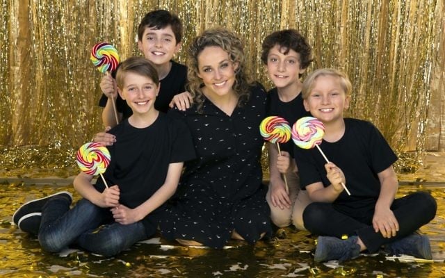 Tommy Blair, Ryan Yeates, Oliver Alkhair and Xion Jarvis share the role of Charlie Bucket - the son of Mrs Bucket, played by Lucy Maunder.