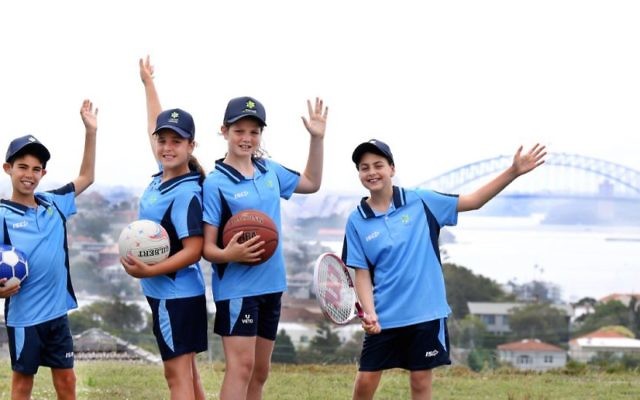From left: Young NSW team members Natanel Banari, Amy Forman, Tali Baltineshter and Mia Levin, who will all experience Maccabi Junior Carnival for the first time. Photo: Noel Kessel From left: Young NSW team members Natanel Banari, Amy Forman, Tali Baltineshter and Mia Levin, who will all experience Maccabi Junior Carnival for the first time. Photo: Noel Kessel