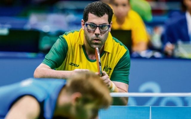 Barak Mizrachi in the green and gold. Photo: AAP Image/Sport the Library, Drew Chislett Barak Mizrachi in the green and gold. Photo: AAP Image/Sport the Library, Drew Chislett
