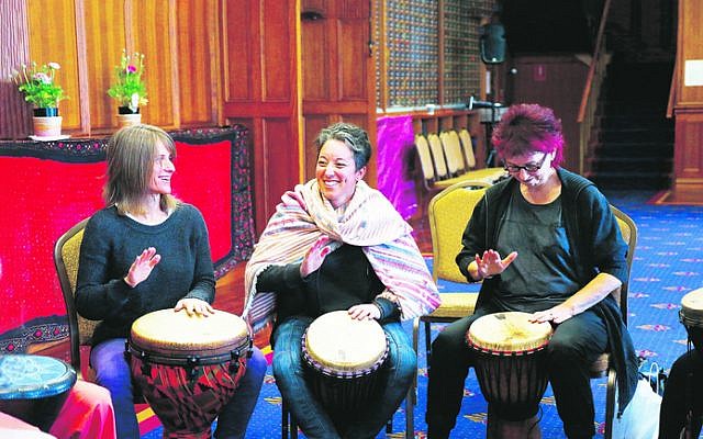 The “Unleash your rhythm” workshop at She’ela 2016. Photo: Peter Haskin
