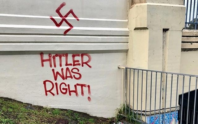 Antisemitic graffiti in the Melbourne suburb of Ashburton. Antisemitic graffiti in the Melbourne suburb of Ashburton.