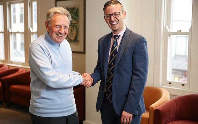 Robotic coronary bypass patient Dr Harry Johnson (left) reunites with his
surgeon and good friend Dr Levi Bassin late last month. Robotic coronary bypass patient Dr Harry Johnson (left) reunites with his
surgeon and good friend Dr Levi Bassin late last month.