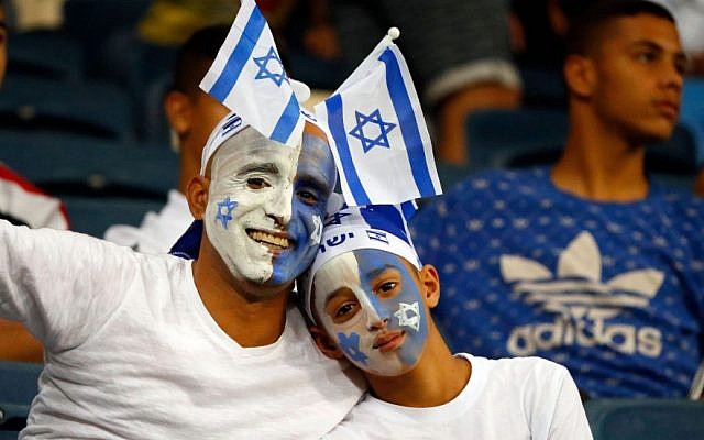 Israeli soccer fans at a previous match in Haifa. Photo: Jack Guez/AFP/Getty Images Israeli soccer fans at a previous match in Haifa. Photo: Jack Guez/AFP/Getty Images