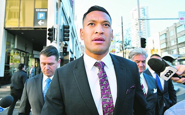 Israel Folau at the Fair Work Commission late last month. Photo: AAP Image/Joel Carrett Israel Folau at the Fair Work Commission late last month. Photo: AAP Image/Joel Carrett