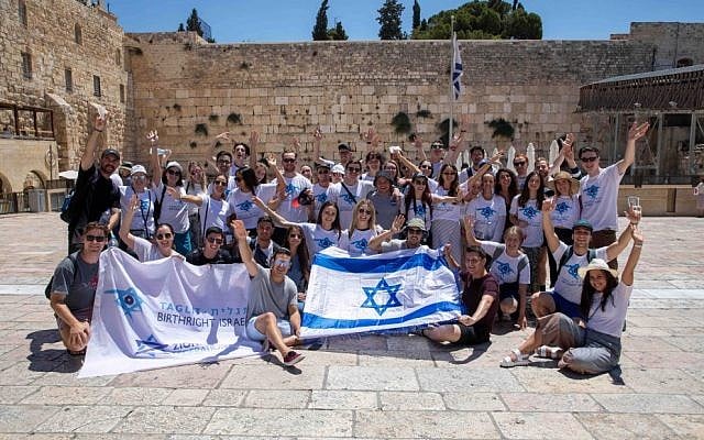Australian Birthright participants at the Kotel. Australian Birthright participants at the Kotel.