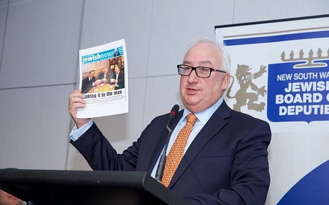 Michael Danby speaking at Tuesday’s JBOD AGM. Photo: Giselle Haber Michael Danby speaking at Tuesday’s JBOD AGM. Photo: Giselle Haber