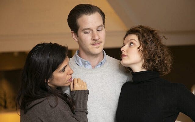Alexis Fishman (left) stars as Chaya, Lloyd Allison-Young plays Isaac, and Claudia Ware stars as his wife Shelley in The God of Isaac. Photos: Blumenthal Photography Alexis Fishman (left) stars as Chaya, Lloyd Allison-Young plays Isaac, and Claudia Ware stars as his wife Shelley in The God of Isaac. Photos: Blumenthal Photography