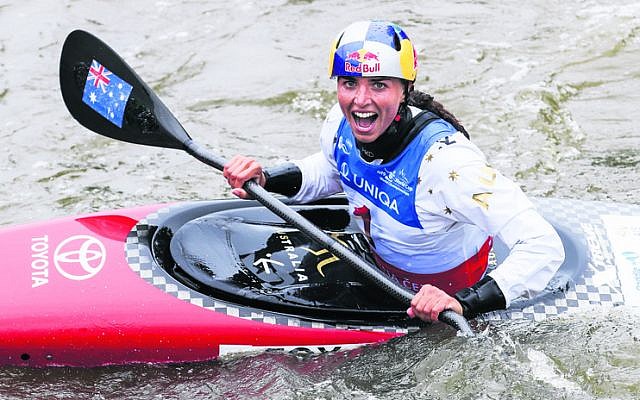Jessica Fox after winning the women’s K1 final in Prague last weekend. Photo: Paddle Australia Jessica Fox after winning the women’s K1 final in Prague last weekend. Photo: Paddle Australia