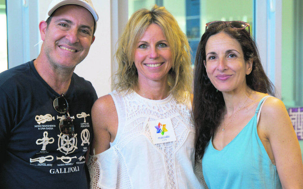 From left: Adam Kovkin, Nicole Katz, Janine Kovkin.