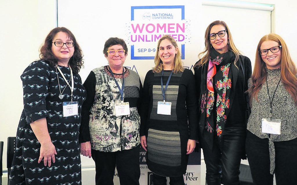 From left: Enza Sgroi, Professor Helen Forgasz, Dr Susan Wise, Lahra Carey, Chelsea Fisher.