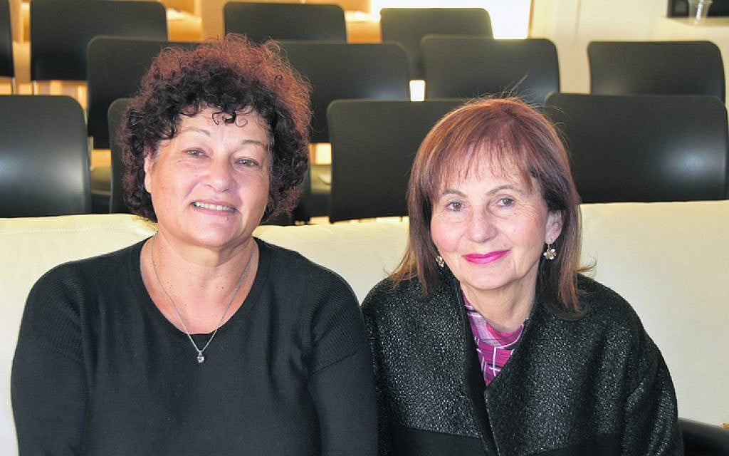 Miriam Kaufer (left),
Goldie Kelmann. Miriam Kaufer (left),
Goldie Kelmann.
