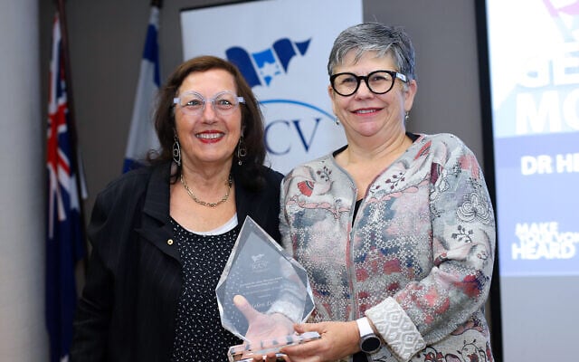 Dr Helen Light (left) with JCCV president Jennifer Huppert. Photo: Peter Haskin Dr Helen Light (left) with JCCV president Jennifer Huppert. Photo: Peter Haskin