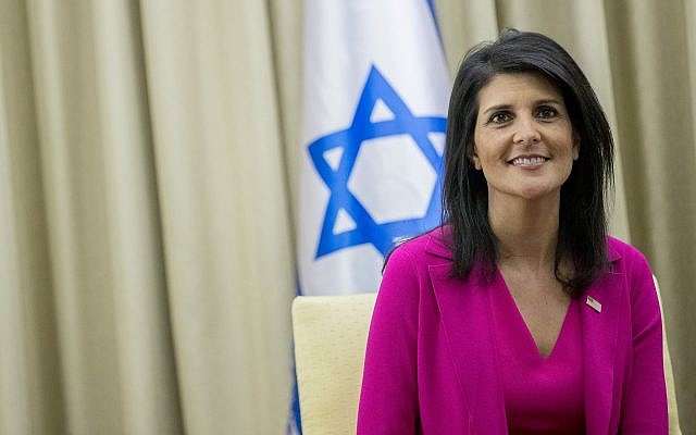 Nikki Haley is coming to Australia. Photo: Yonatan Sindel/Flash90 Nikki Haley is coming to Australia. Photo: Yonatan Sindel/Flash90