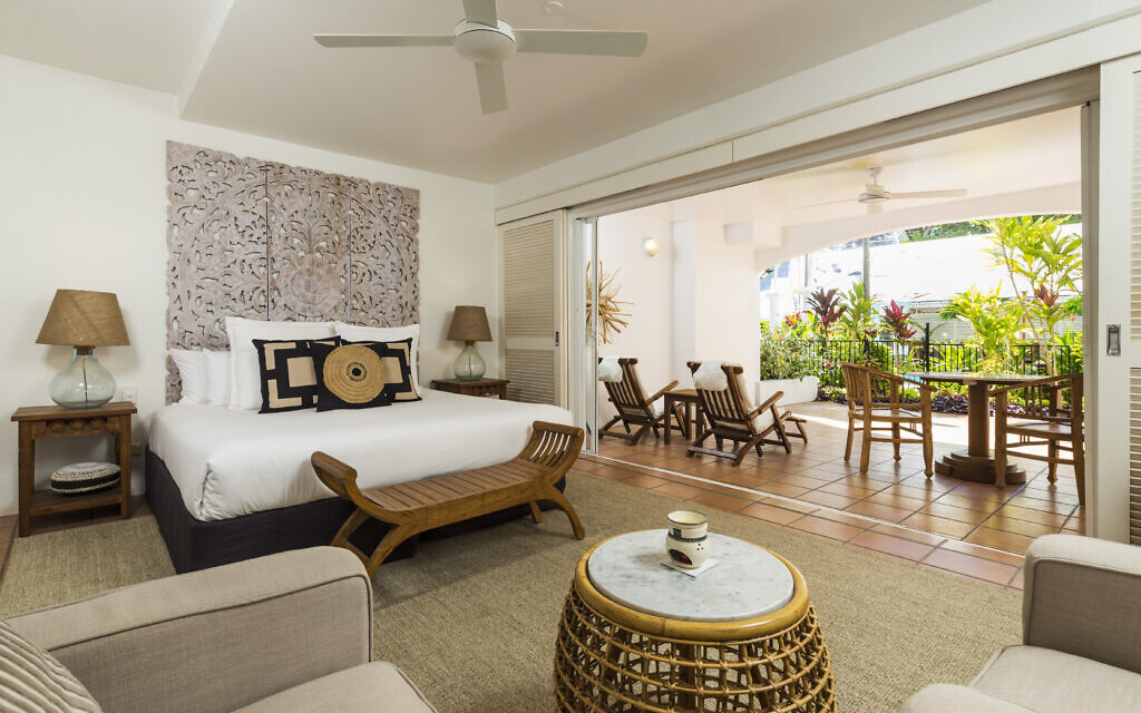 A verandah room at The Reef House.