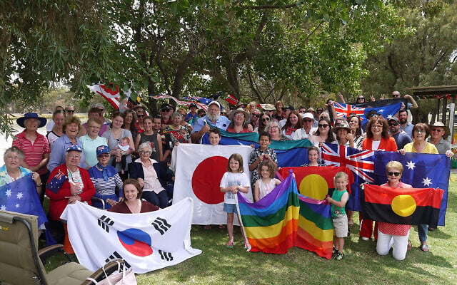 Beulah residents holding a gathering for diversity.
Photo: AAP Image/Supplied by Megan Turnbull Beulah residents holding a gathering for diversity.
Photo: AAP Image/Supplied by Megan Turnbull