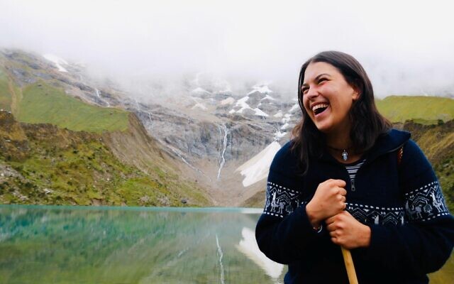 Ebony Erez at Lake Humantay, Peru. Ebony Erez at Lake Humantay, Peru.