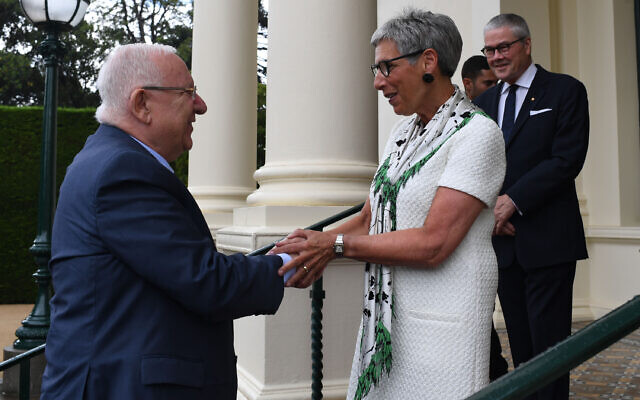 President Rivlin meeting Victorian Governor Linda Dessau on Monday. Photo: Kobi Gideon/GPO President Rivlin meeting Victorian Governor Linda Dessau on Monday. Photo: Kobi Gideon/GPO