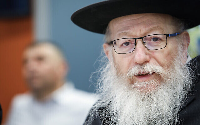 Health Minister Yaakov Litzman attends an emergency meeting at the Foreign Ministry in Jerusalem on February 13, 2020. Photo: Flash90 Health Minister Yaakov Litzman attends an emergency meeting at the Foreign Ministry in Jerusalem on February 13, 2020. Photo: Flash90