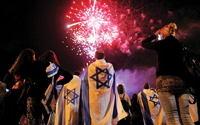 Yom Ha’atzmaut celebrations in Tel Aviv. Photo: EPA/Abir Sultan Yom Ha’atzmaut celebrations in Tel Aviv. Photo: EPA/Abir Sultan