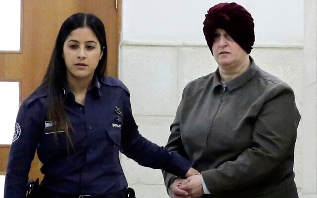 Malka Leifer being brought to a courtroom in Jerusalem in February 2018. Photo: AP Photo/Mahmoud Illean Malka Leifer being brought to a courtroom in Jerusalem in February 2018. Photo: AP Photo/Mahmoud Illean