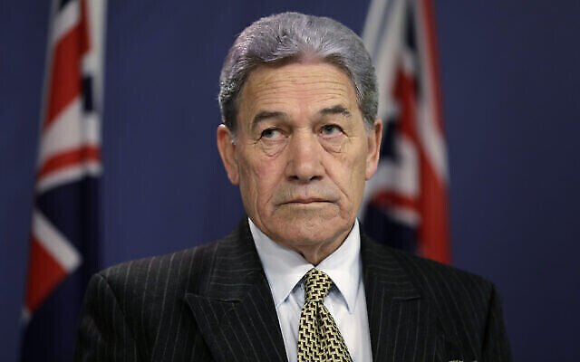 New Zealand Deputy Prime Minister and Minister for Foreign Affairs Winston Peters on October 4, 2019. (AP Photo/Rick Rycroft) New Zealand Deputy Prime Minister and Minister for Foreign Affairs Winston Peters on October 4, 2019. (AP Photo/Rick Rycroft)