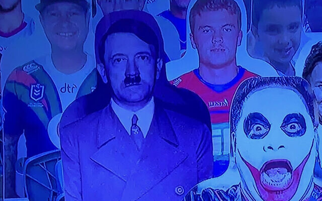 The photoshopped image that appeared on Fox League on Sunday evening. The photoshopped image that appeared on Fox League on Sunday evening.