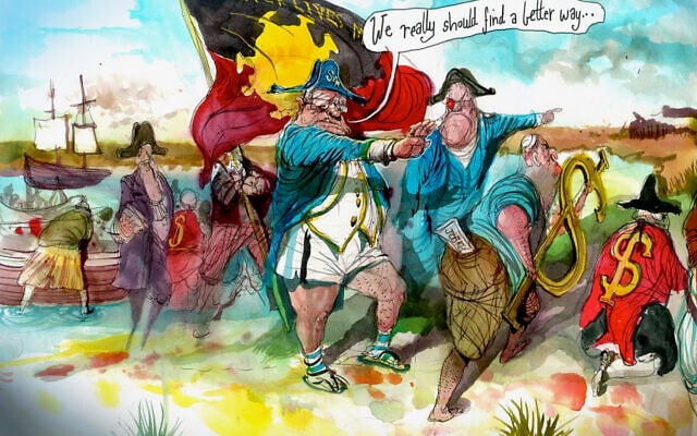 The cartoon by David Rowe published in The Australian Financial Review on Saturday. The cartoon by David Rowe published in The Australian Financial Review on Saturday.