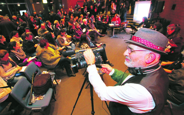 Henry Greener filming The Shtick.
Photo: Peter Haskin Henry Greener filming The Shtick.
Photo: Peter Haskin