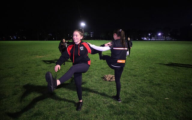AJAX women’s footy team co-captain Justine Gabriel during a pre-season
training session last month. Photo: Peter Haskin AJAX women’s footy team co-captain Justine Gabriel during a pre-season
training session last month. Photo: Peter Haskin