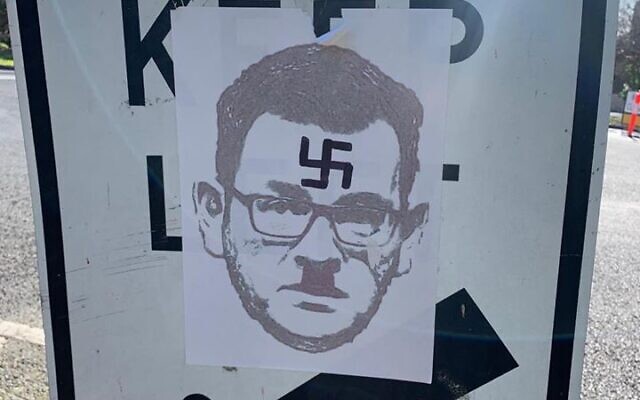 The defaced picture of Daniel
Andrews. The defaced picture of Daniel
Andrews.