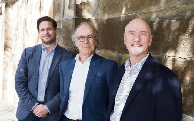 From left: Alain Hasson, Stephen Chipkin and Ian Sandler. Photo: Giselle Haber From left: Alain Hasson, Stephen Chipkin and Ian Sandler. Photo: Giselle Haber
