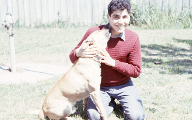 Peter Kohn at 15 with his dog Lucky. Photo: Ernst Kohn Peter Kohn at 15 with his dog Lucky. Photo: Ernst Kohn