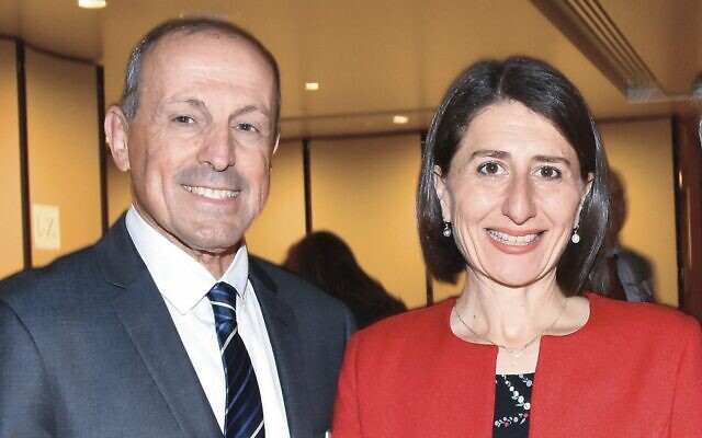 Vic Alhadeff with NSW Premier Gladys Berejiklian. Photo: Noel Kessel Vic Alhadeff with NSW Premier Gladys Berejiklian. Photo: Noel Kessel