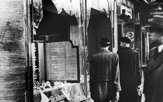 View of a destroyed Jewish shop in Berlin on November 11, 1938. View of a destroyed Jewish shop in Berlin on November 11, 1938.