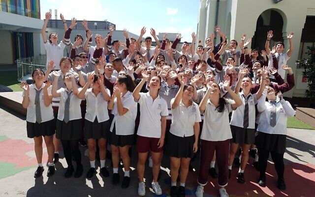 Emanuel School students celebrate graduating year 12. Emanuel School students celebrate graduating year 12.