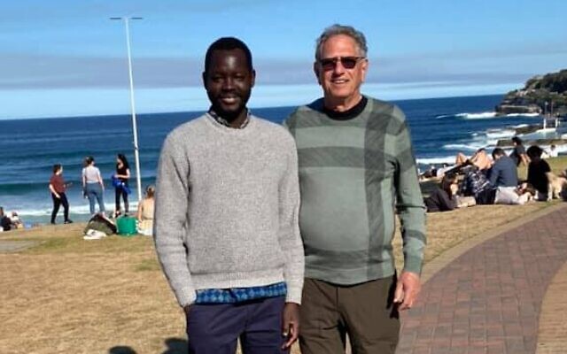 From left: Mawat Majok and Peter Halas. From left: Mawat Majok and Peter Halas.