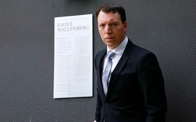 Dvir Abramovich at the Raoul
Wallenberg Garden next to St Kilda
Town Hall. Photo: Peter Haskin Dvir Abramovich at the Raoul
Wallenberg Garden next to St Kilda
Town Hall. Photo: Peter Haskin