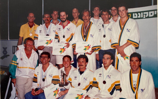 The 1989 Australian men’s water polo team that won bronze at the Maccabiah Games. The 1989 Australian men’s water polo team that won bronze at the Maccabiah Games.