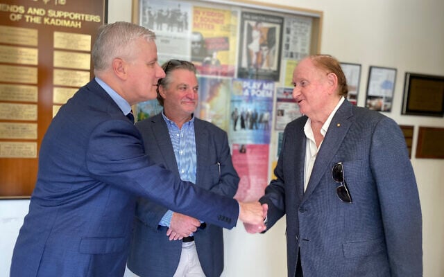 From left: Michael McCormack, Ben Mand and John Gandel. From left: Michael McCormack, Ben Mand and John Gandel.