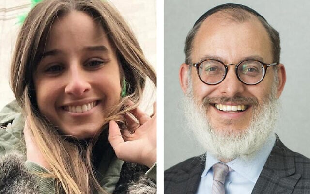 Chanel Contos and Moriah College principal Rabbi Yehoshua Smukler. Chanel Contos and Moriah College principal Rabbi Yehoshua Smukler.