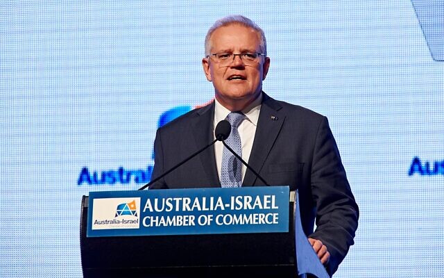 Scott Morrison addressing the AICC luncheon. Photo: Dean Schmideg Scott Morrison addressing the AICC luncheon. Photo: Dean Schmideg