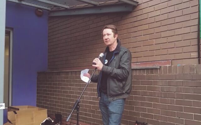 Independent Socialist Councillor Stephen Jolly. Photo: Screenshot, Victorian Socialists video, Facebook Independent Socialist Councillor Stephen Jolly. Photo: Screenshot, Victorian Socialists video, Facebook