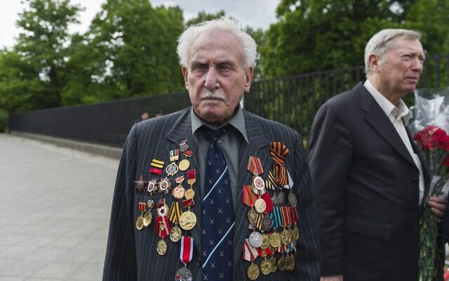 David Dushman at a memorial service in Berlin in 2015. David Dushman at a memorial service in Berlin in 2015.