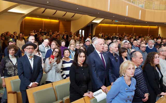Participants at the rally held at Central Synagogue. Photo: Giselle Haber Participants at the rally held at Central Synagogue. Photo: Giselle Haber