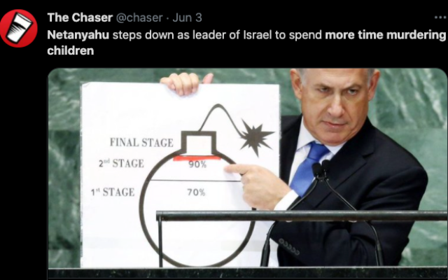 The Chaser's post. The Chaser's post.