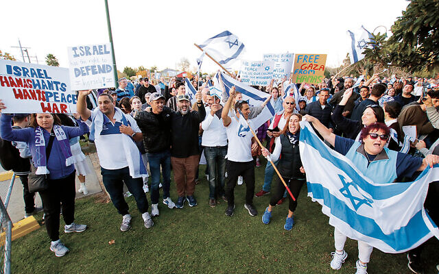 Participants at the pro-Israel rally in Melbourne. Photo: Peter Haskin Participants at the pro-Israel rally in Melbourne. Photo: Peter Haskin