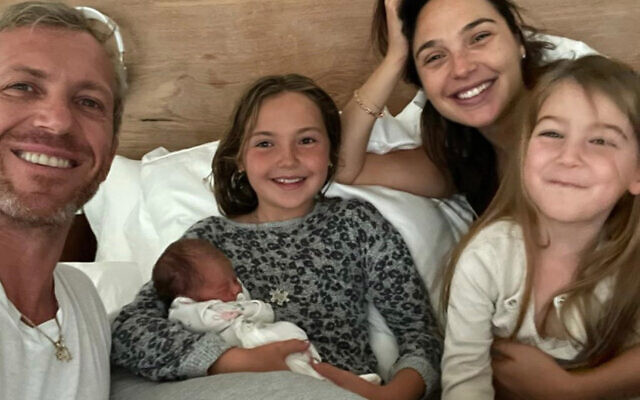 Israeli actress Gal Gadot with her family after giving birth. Photo: Instagram Israeli actress Gal Gadot with her family after giving birth. Photo: Instagram