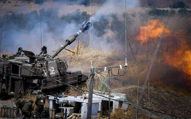 The Israeli army's Artillery Corps fires strikes at Lebanon on August 6, 2021. Photo: Basel Awidat/Flash90 The Israeli army's Artillery Corps fires strikes at Lebanon on August 6, 2021. Photo: Basel Awidat/Flash90